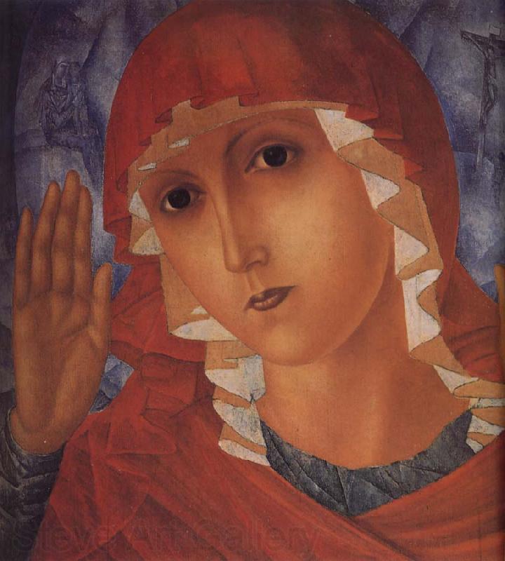 Kuzma Petrov-Vodkin The Mother of God of Tenderness towards Evil Hearts France oil painting art